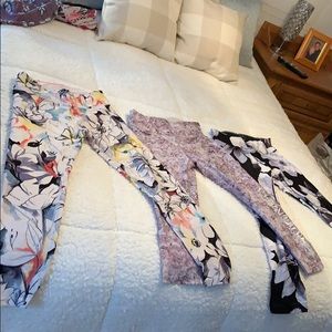 Three pairs of Calvin Klein workout capris